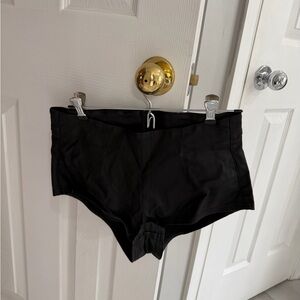 Womens leather shorts- never worn